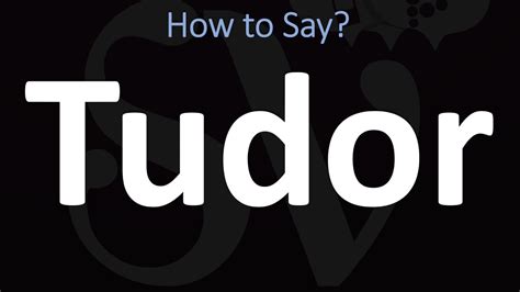 pronuncia di tudor|How to pronounce Tudor .